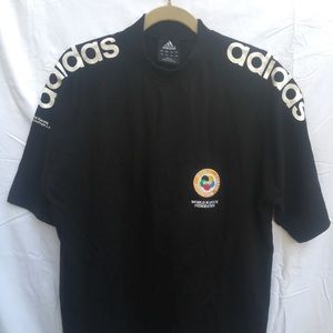 Adidas Embroidered Crew Neck Karate T Shirt Size M